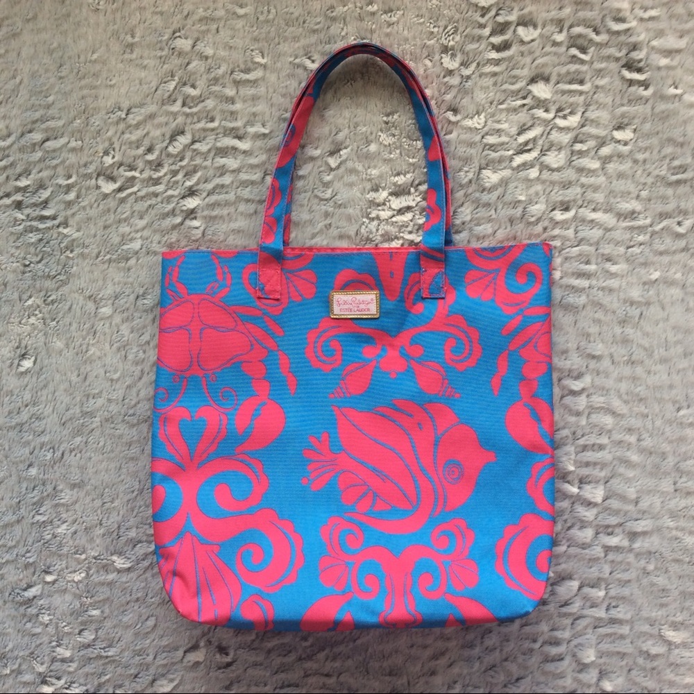 Lilly Pulitzer‎ for Estée Lauder Canvas Crab Tote